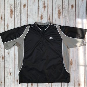 Mizuno Warm Up Shell- Black and Grey